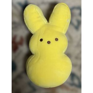 Bright Yellow Peep Marshmallow Plushie Toy Bunny
